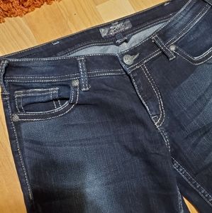 Silver Aiko Kick Flare Capris